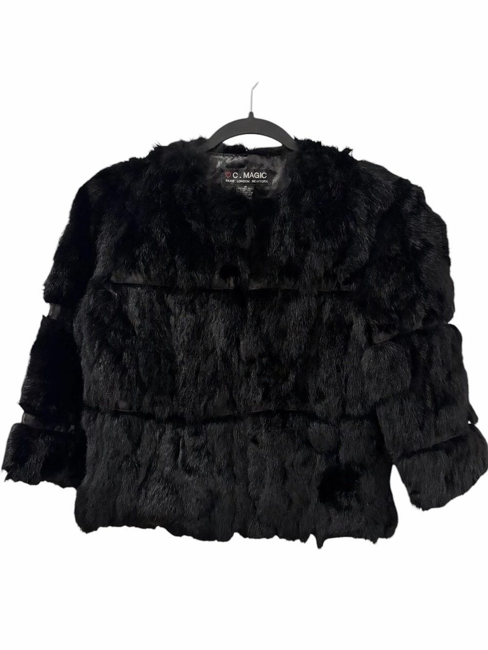 Y2K 100% Rabbit Fur Jacket - Picture 1 of 3